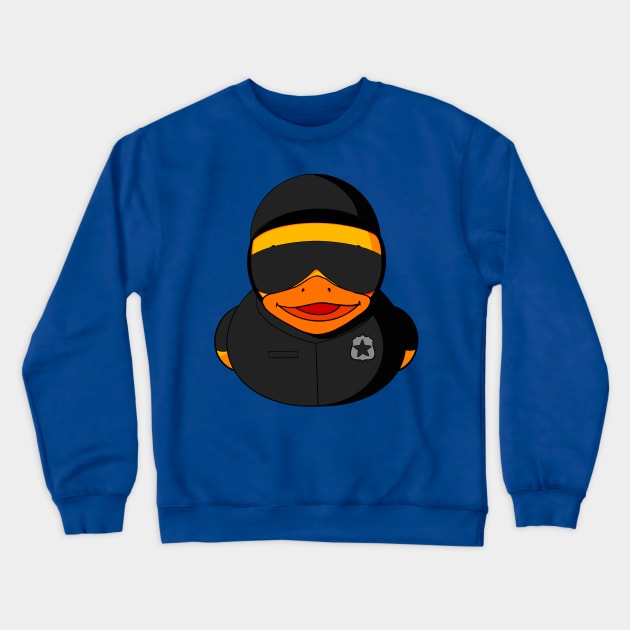 Police Rubber Duck Crewneck Sweatshirt by Alisha Ober Designs